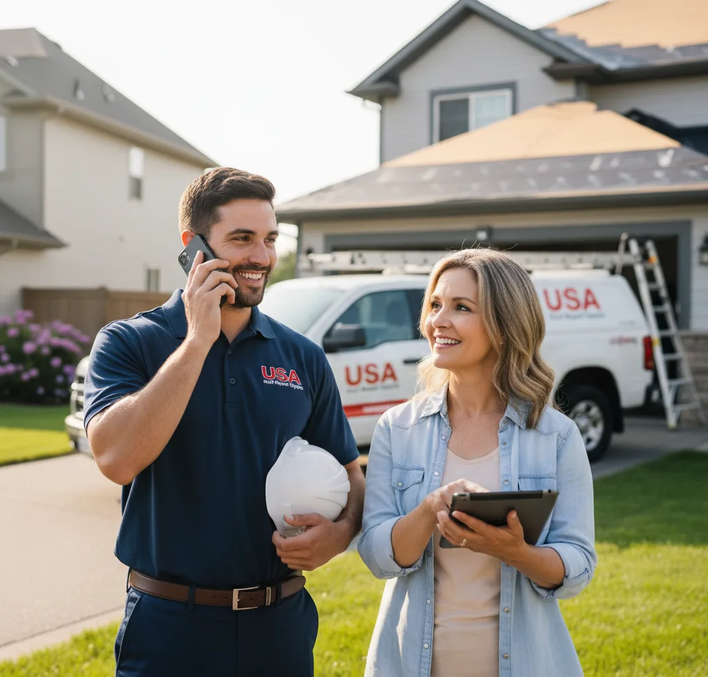 USA Roof Repair Experts customer support in Somis